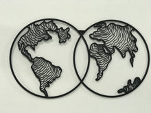 Görseli Galeri görüntüleyiciye yükleyin, World Map Metal Dünya Haritası -Dekoratif  Metal Duvar Tablosu Dekoru -
