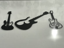 Görseli Galeri görüntüleyiciye yükleyin, MFÖ 100 cmLİK SET Gitar Temalı Dekoratif Metal Duvar Tablo31X100 - 39X100 - 32X100 cm