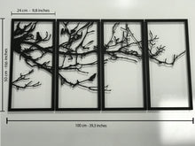 Görseli Galeri görüntüleyiciye yükleyin, SONBAHAR 4 LÜ DEKORATİF METAL TABLO