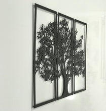 Görseli Galeri görüntüleyiciye yükleyin, 3 ÇERCEVELİ HAYAT AĞAÇI DEKORATİF METAL TABLO