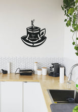 Görseli Galeri görüntüleyiciye yükleyin, Bir Fincan Kahve Dekoratif Metal Tablo