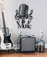 Görseli Galeri görüntüleyiciye yükleyin, MİKROFON OSES DEKORATİF METAL TABLO