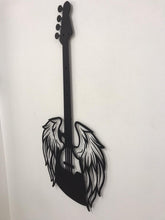 Görseli Galeri görüntüleyiciye yükleyin, Elvis Melek Kanatlı 100x46cm Gitar Dekoratif Metal Duvar Dekoru