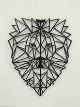 Görseli Galeri görüntüleyiciye yükleyin, Geometrik Aslan Dekoratif Metal Duvar Dekoru