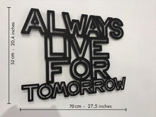 Görseli Galeri görüntüleyiciye yükleyin, Life(Dekoratif metal duvar yazıları dekor)