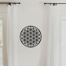 Görseli Galeri görüntüleyiciye yükleyin, Yaşam Çiçeği 3lü Takım Dekoratif Metal Tablo - Sri Yantra - Kutsal Geometri - Makebah