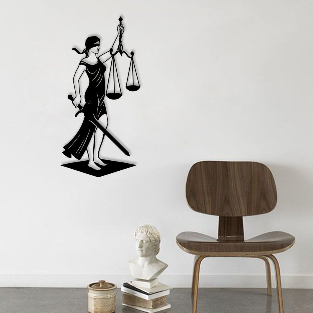 Avukat.adalet heykeli(Dekoratif metal Avukat/Adalet duvar tablosu)