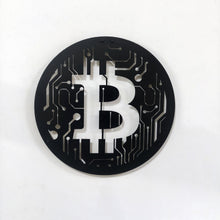 Görseli Galeri görüntüleyiciye yükleyin, Bitcoin Temalı Metal Duvar Dekoru
