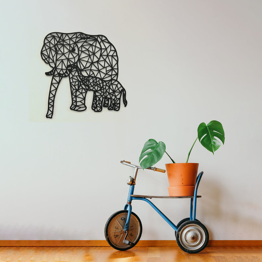 Elephant girl(Dekoratif metal Filler dekoru)