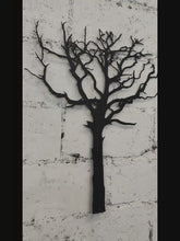 Videoyu Galeri görüntüleyiciye yükleyin ve burada izleyin, Ağaç Temalı Metal Duvar Dekoru
