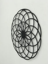 Görseli Galeri görüntüleyiciye yükleyin, Yaşam Çiçeği Merkabah Dekoratif Metal Tablo
