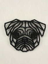 Görseli Galeri görüntüleyiciye yükleyin, Pug Köpek dekoratif metal tablosu
