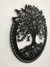 Görseli Galeri görüntüleyiciye yükleyin, Hayat Ağacı Metal Tablo Duvar Dekoru - Yaşam Ağacı Duvar Süsü
